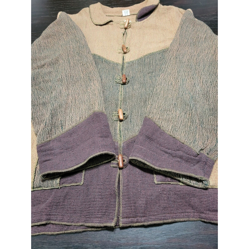 Tribe A People United 100% Hand Woven Boho Top Size Medium Made In Nepal